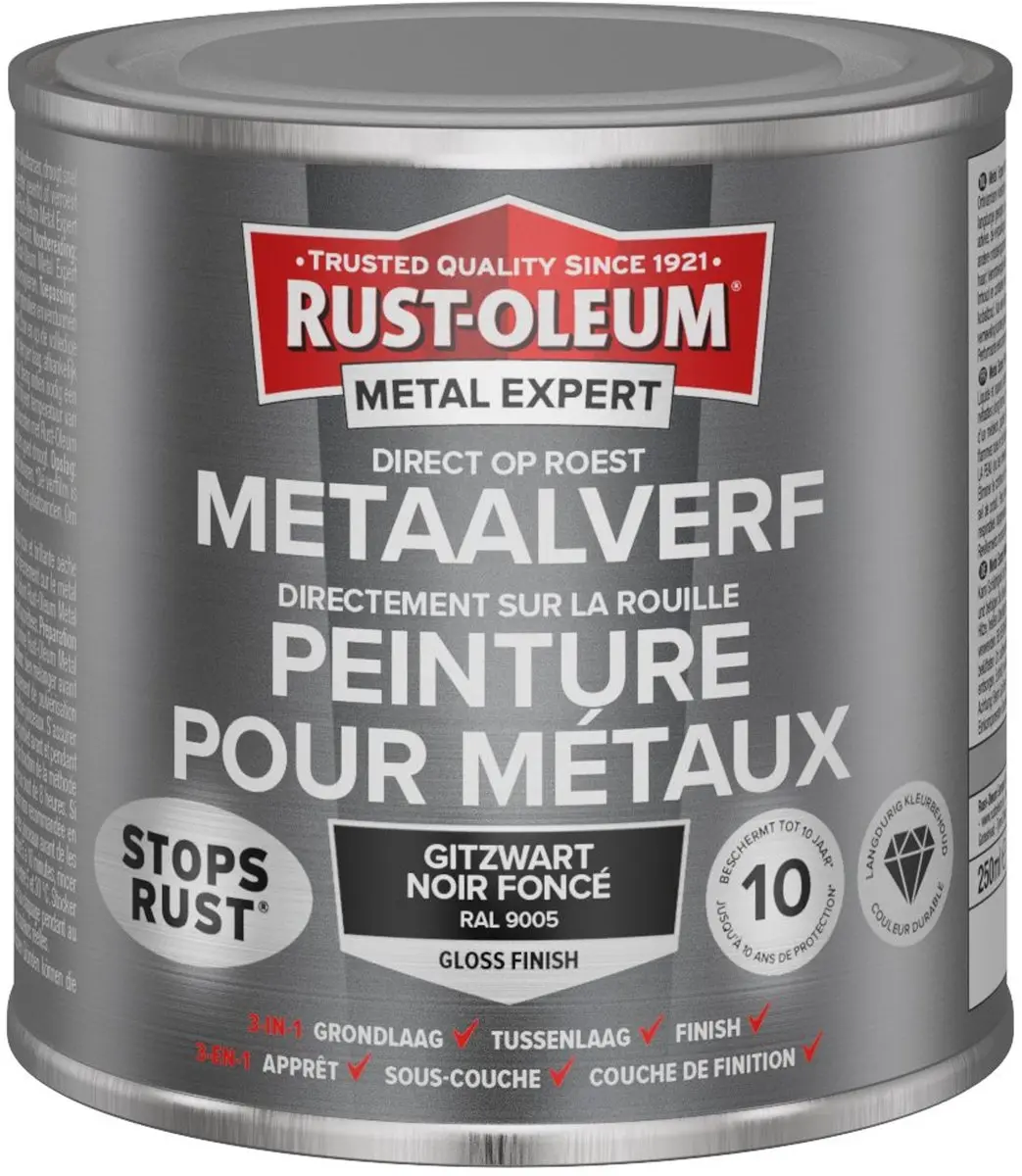 Rust-Oleum Metal Expert Direct Op Roest Metaalverf 250ml