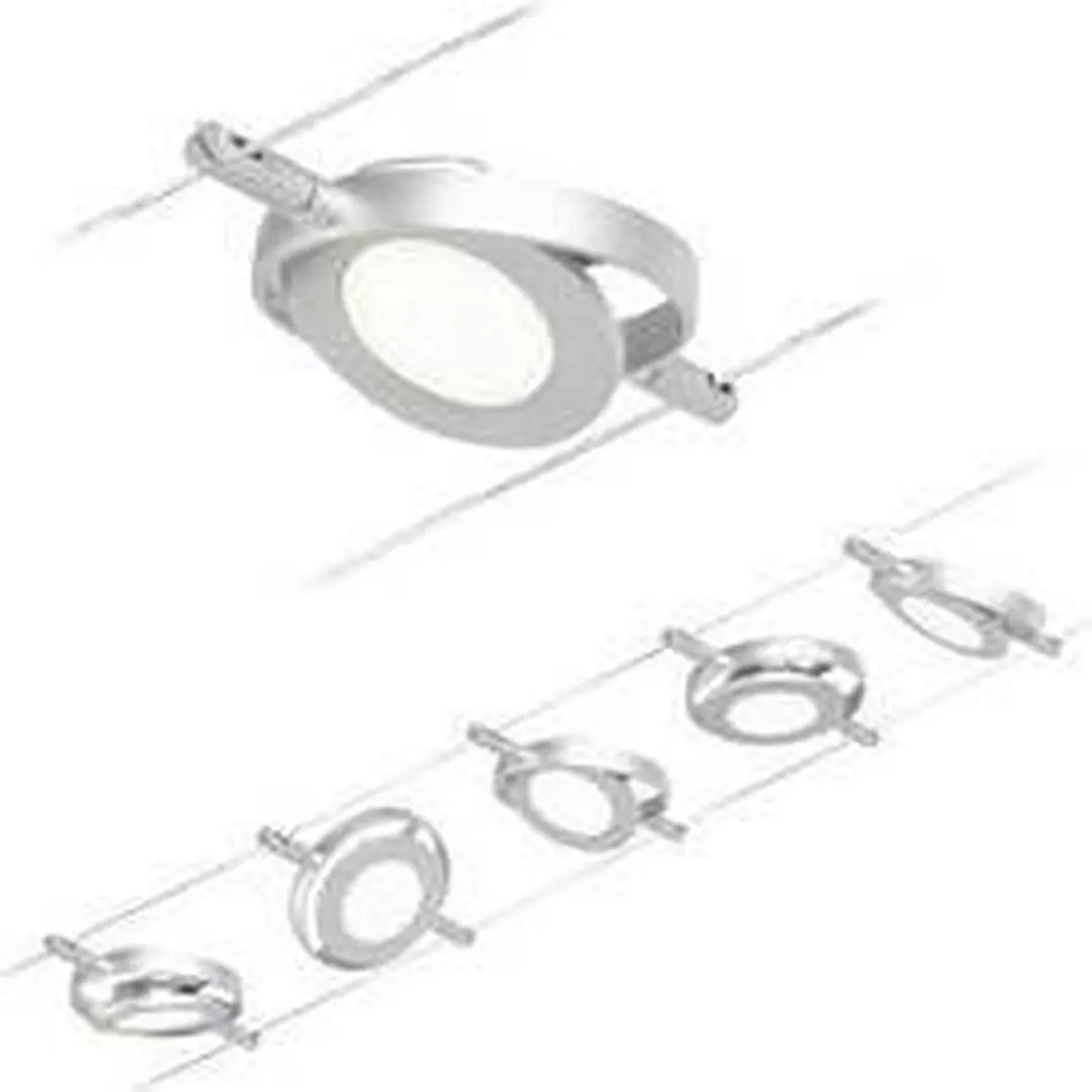 Paulmann 94414 Kabelsysteem Compleet LED - Chroom (mat) - afbeelding 6 van 6