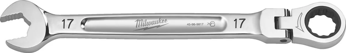 Milwaukee MAX BITE Flex Ringsteeksleutel 17mm - Ratelsleutel