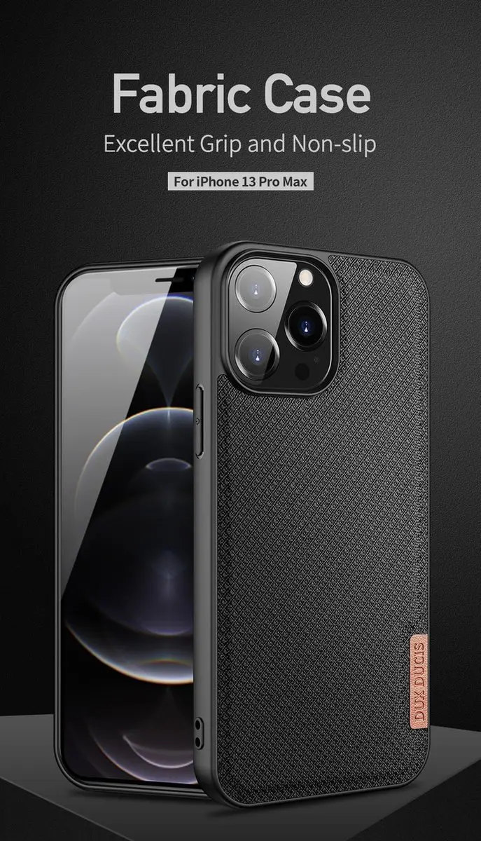 Dux Ducis Fino Series IP13PM-11 Hoesje - iPhone 13 Pro Max - Zwart
