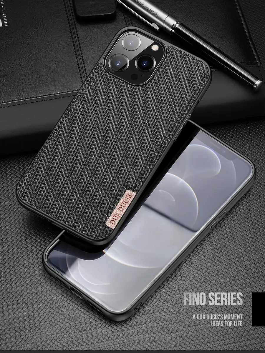 Dux Ducis Fino Series IP13PM-11 Hoesje - iPhone 13 Pro Max - Zwart - afbeelding 6 van 6
