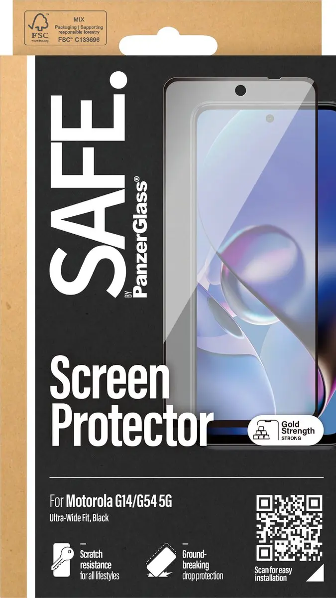 PanzerGlass SAFE95604 Screenprotector - Motorola Moto G14