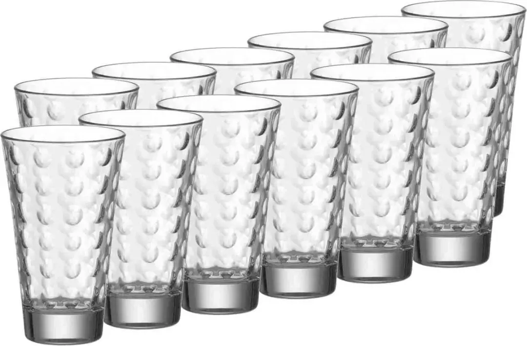Leonardo Trinkgläser Optic Set 12 Stuks
