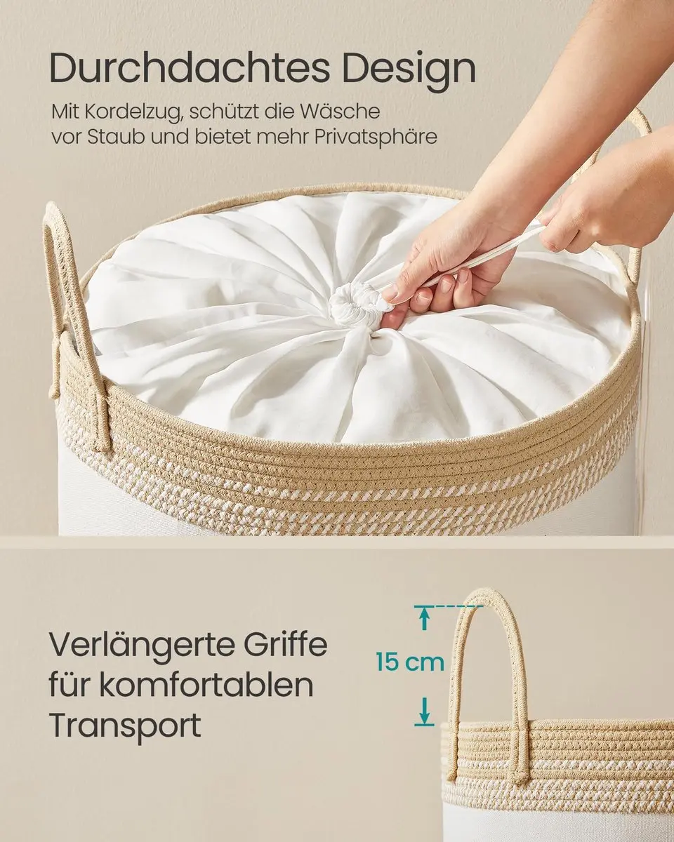 Songmics Wasemmer 90L - Beige