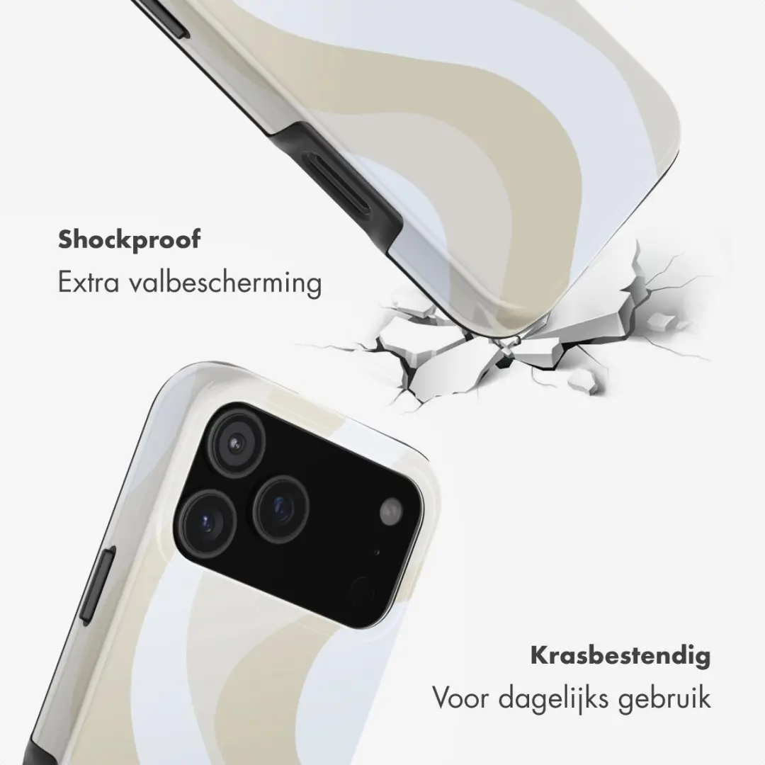 Selencia Hoesje iPhone 17 Pro Max Desert Waves Beige