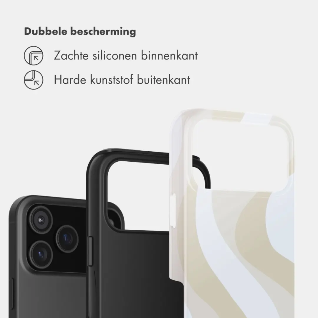 Selencia Hoesje iPhone 17 Pro Max Desert Waves Beige