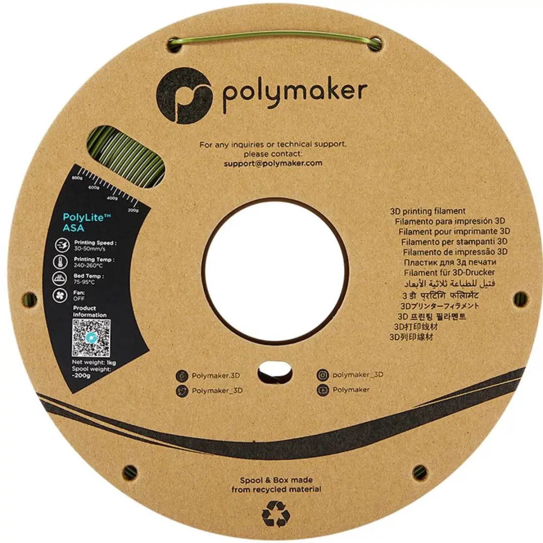 Polymaker PF01009 ASA Filament 1.75mm - 1000g - Army Green