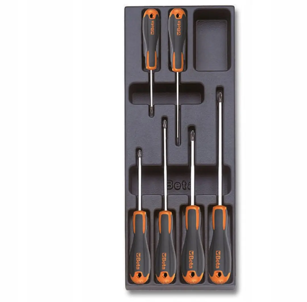 Beta Evox T213 Kruiskopschroevendraaierset - 6-delig - Oranje/Zwart