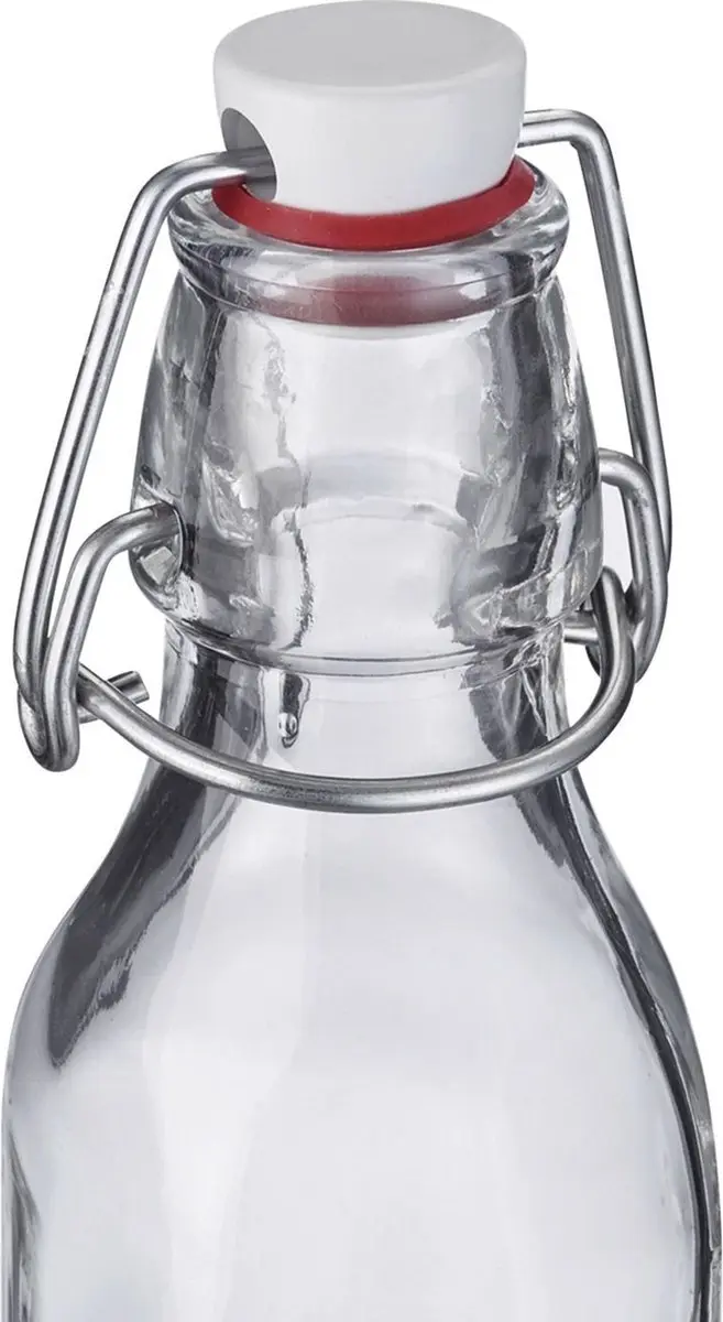 Westmark Vierkant Beugelfles 125ml - Transparant