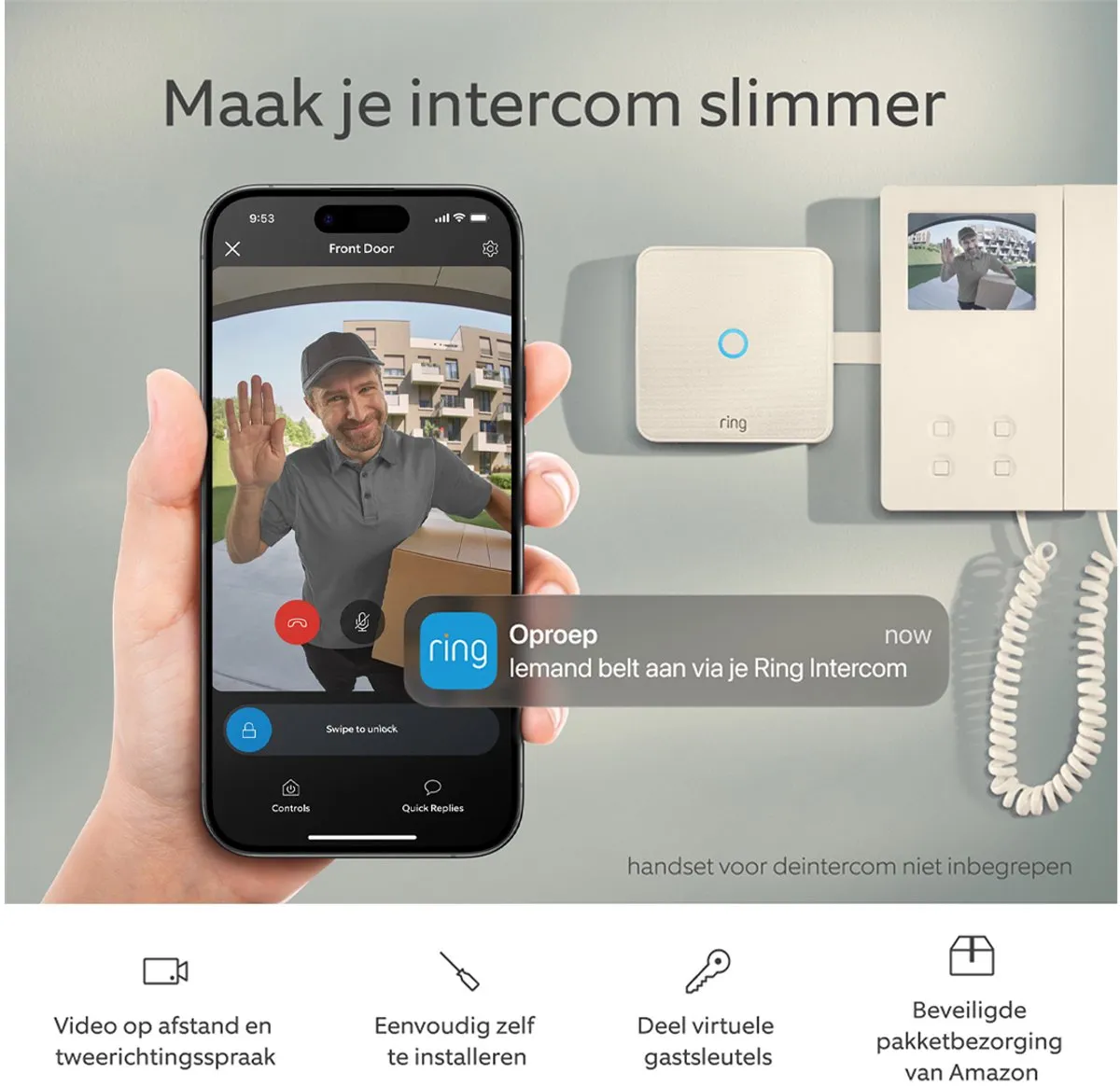 Ring Intercom Video - Wit