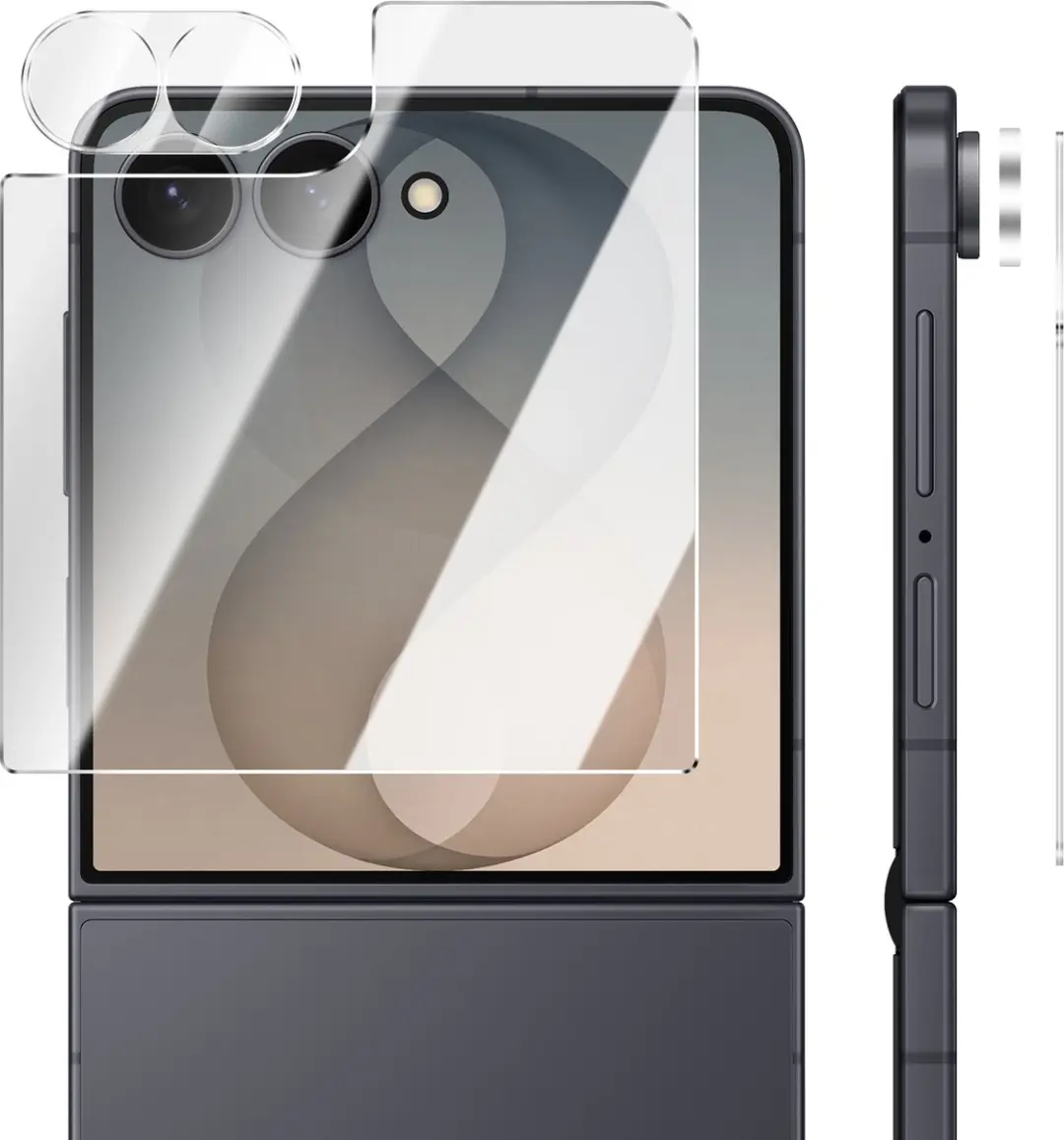 Imak HD Glas voor Samsung Galaxy Z Flip8 - Extern Scherm & Camera