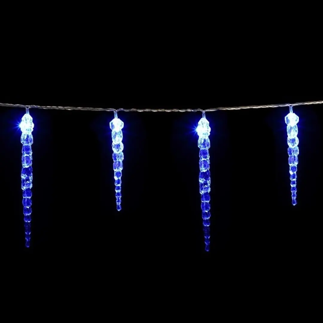 Monzana Kerstverlichting IJspegels 40 LED Blauw - 5m - IP44 - afbeelding 6 van 6