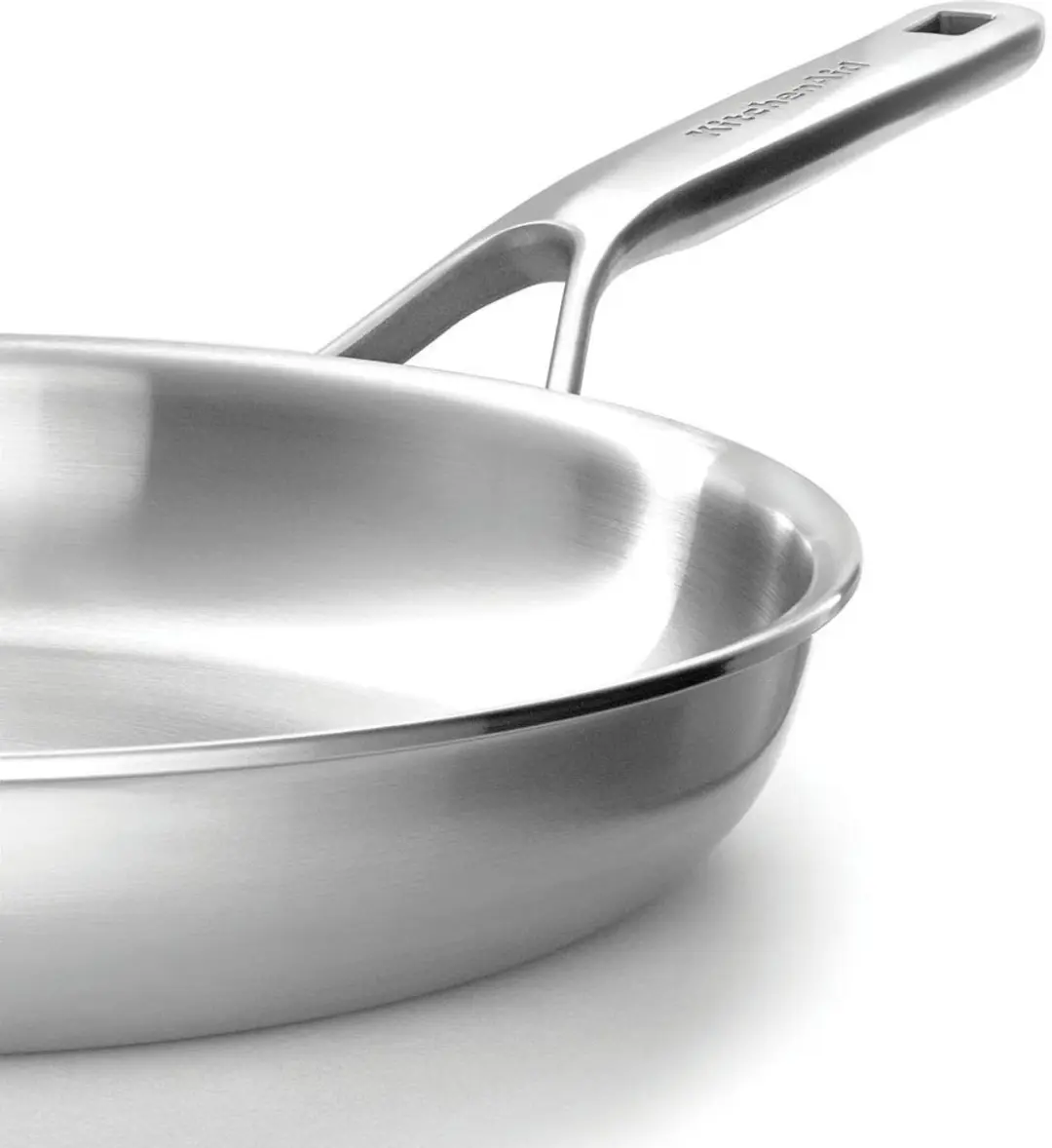 KitchenAid Koekenpannenset Multi-Ply RVS 24 & 28cm - Zilver - afbeelding 6 van 6