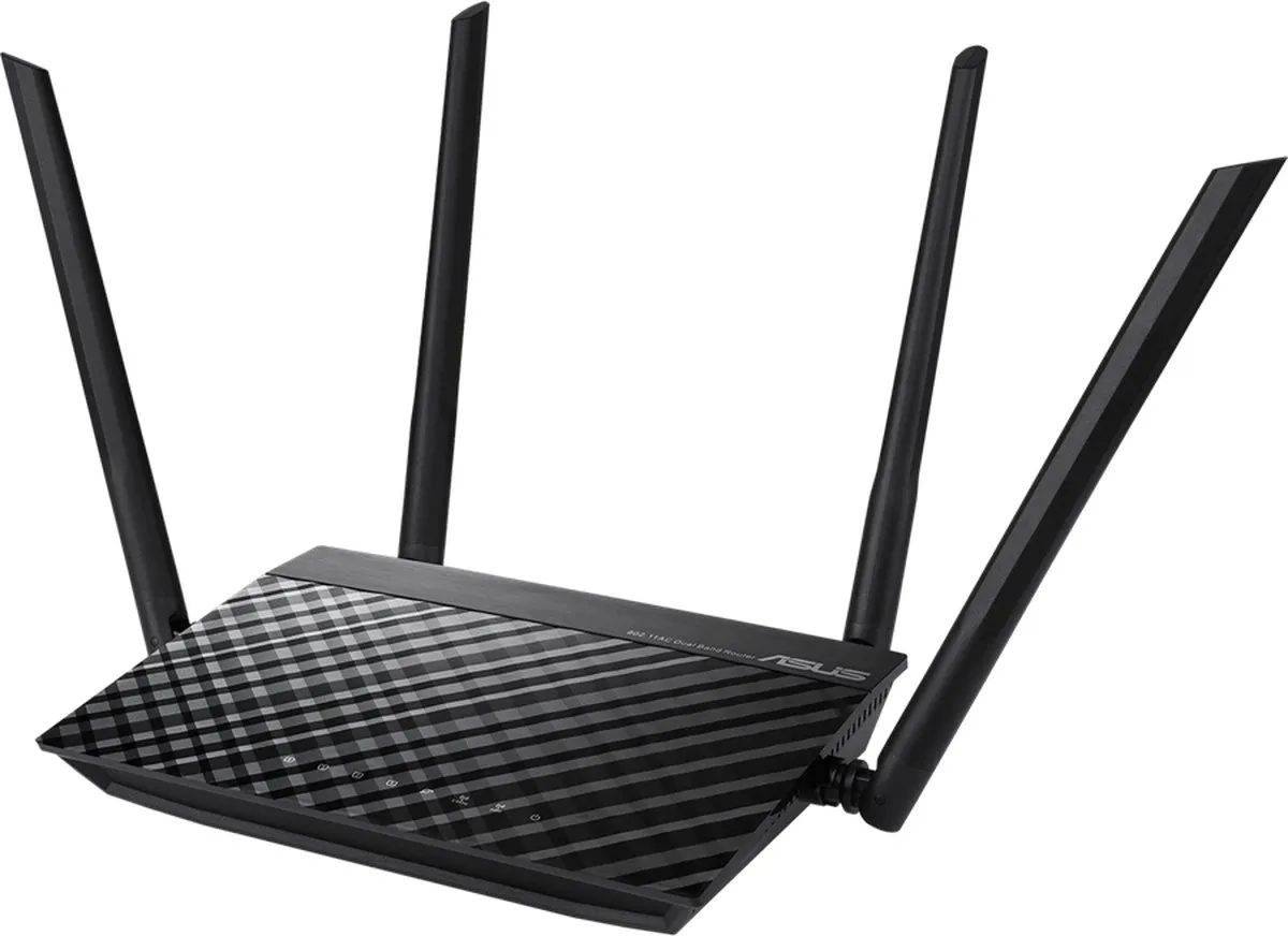 ASUS RT-AC1200 V2 Router - WiFi 5 Dual-Band 1200 Mbps - Zwart