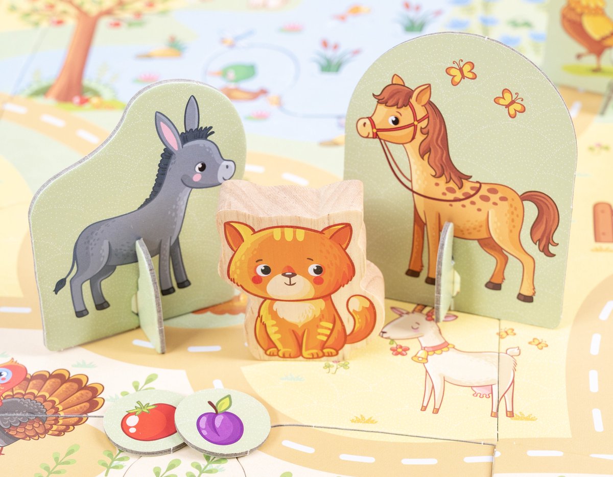 My First Puzzle & Play Cat on the Farm