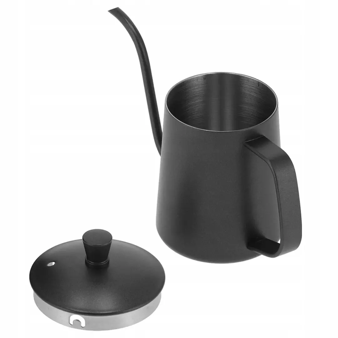 Pixel Barista Koffiekan 600ml - Zwanenhals - Zwart