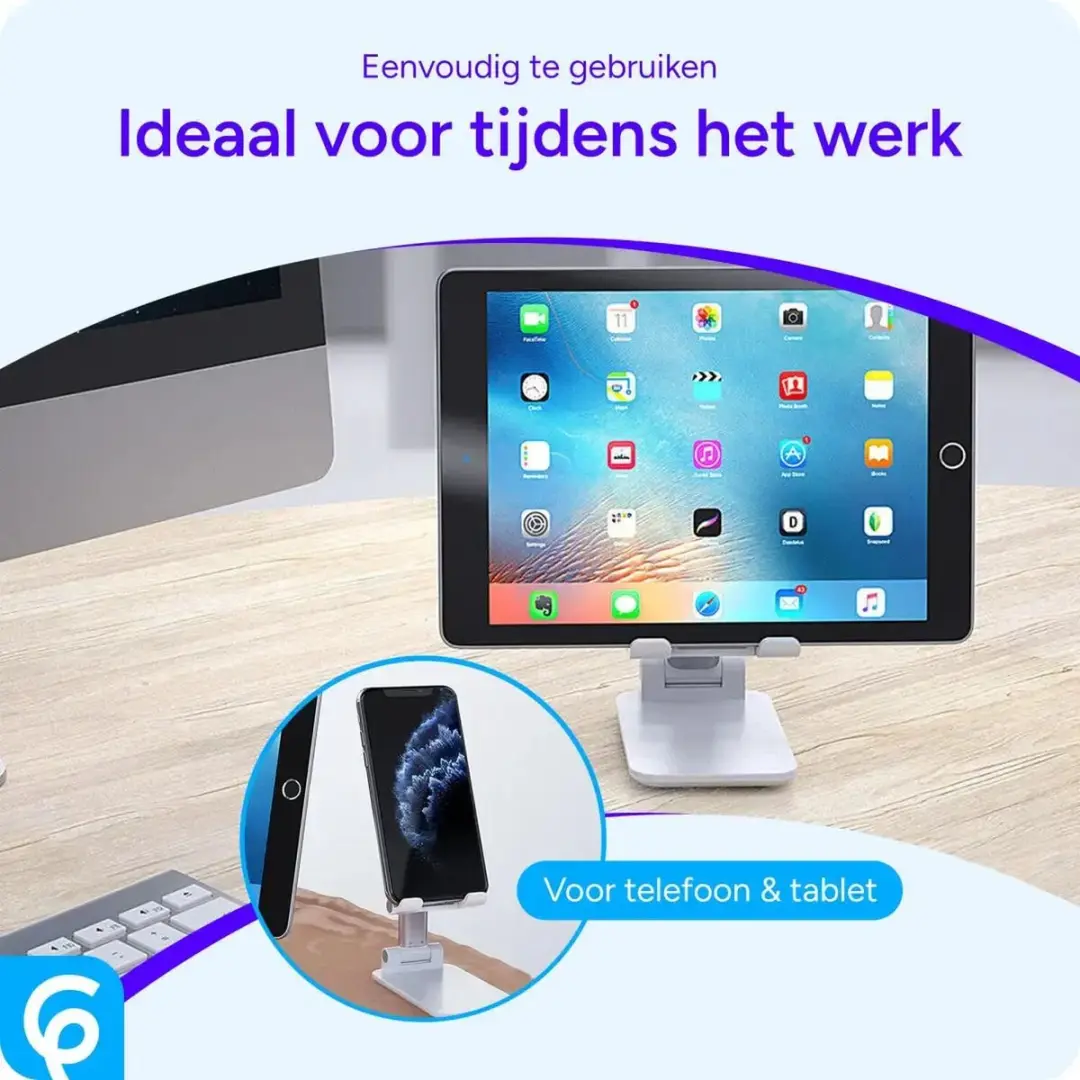Selected Universele Telefoonhouder - Verstelbaar - 13 Inch - Zwart