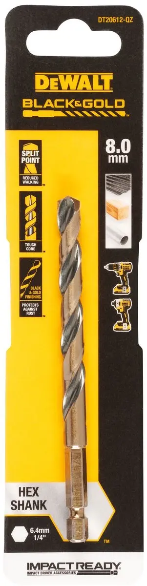 DeWalt DT20612-QZ Metaalboor 8mm - 1 Stuks