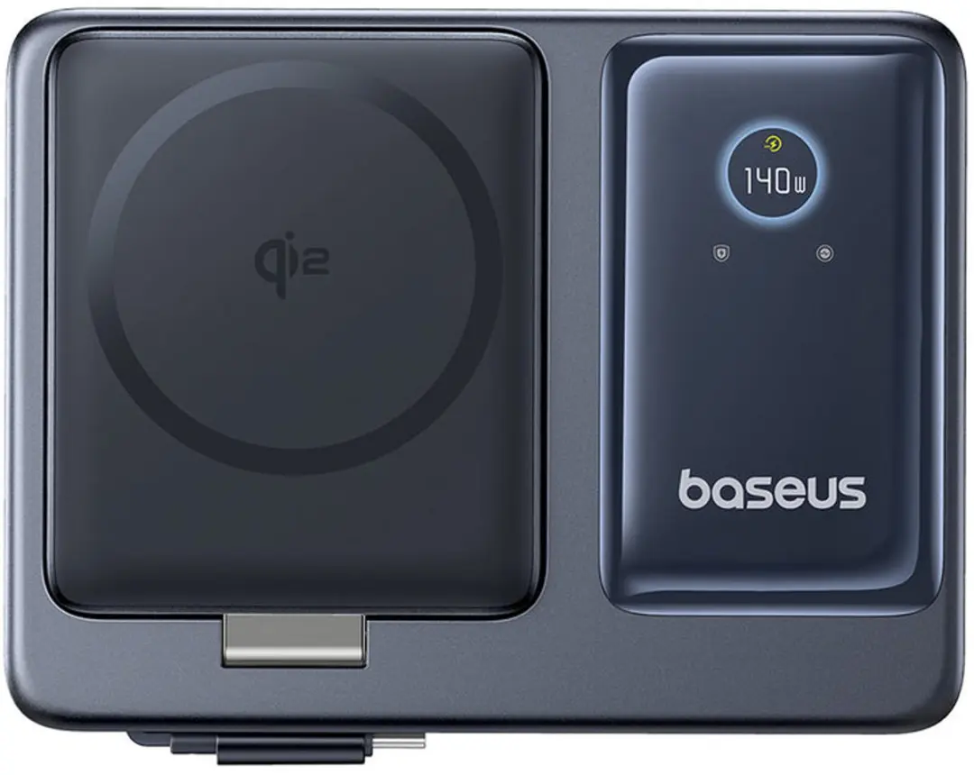 Baseus Nomos 5-in-1 140W Oplaadstation - Zwart - afbeelding 6 van 6
