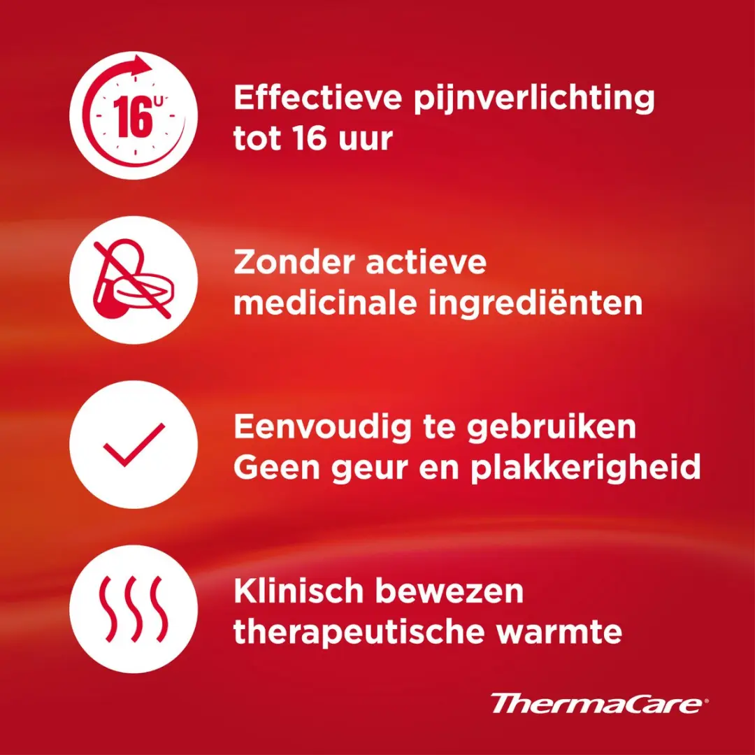 Thermacare Zelfverwarmende kompressen Nek - Schouder - Pols Pijn 6 stuks - Nekpijn - Spierpijn, artrose, verstuiking - Patch