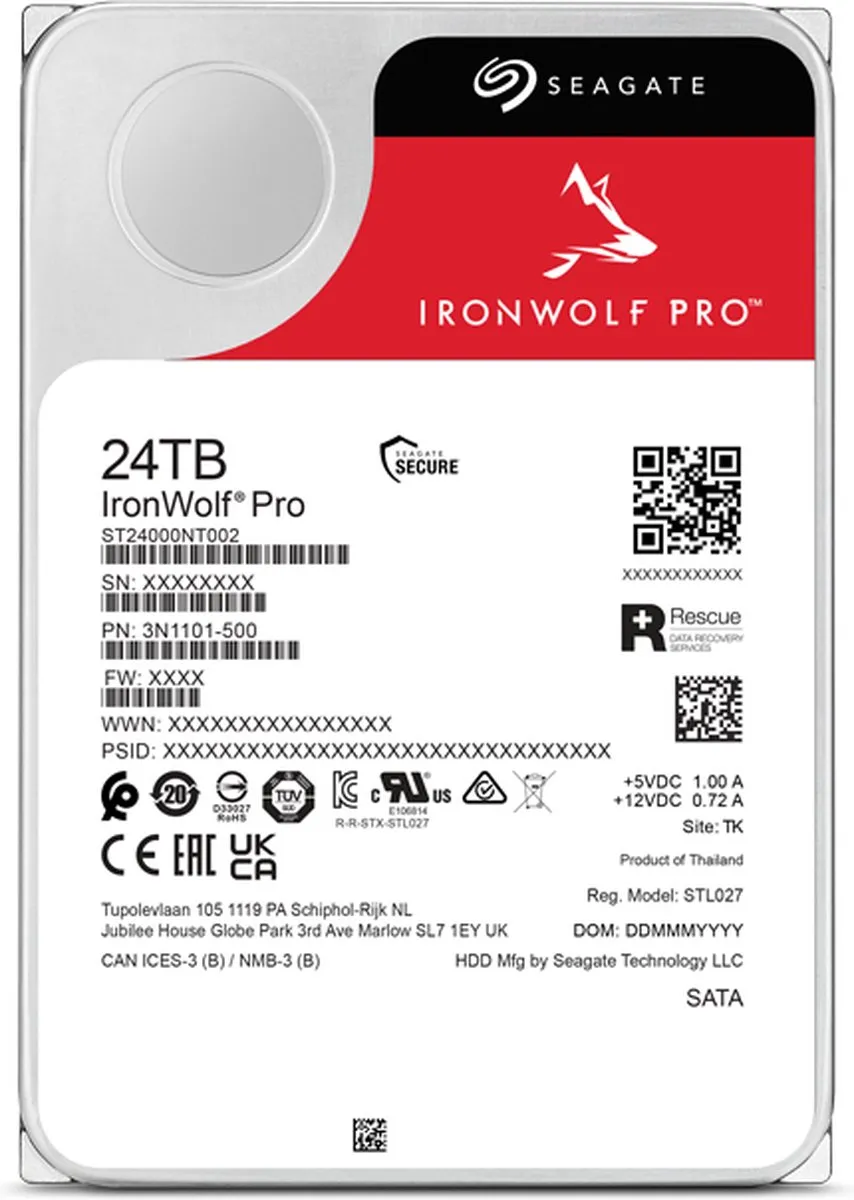 Seagate IronWolf Pro ST24000NT002 NAS HDD 24TB