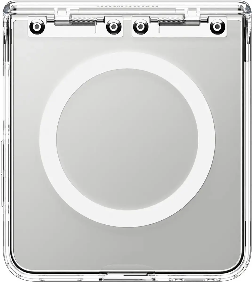 Spigen Hoesje Geschikt voor Samsung Galaxy Z Flip 8 - Ultra Hybrid Pro MagFit Case - Compatibel met MagSafe / Qi2 - Scharnier Bescherming - Back Cover Clear Wit