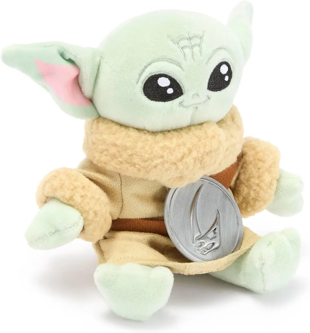 Grogu Magnetisch Schouderknuffeltje - Star Wars - 13 cm Magneet laat Grogu op je schouder zweven; tik op zijn hoofd voor babygeluidjes
