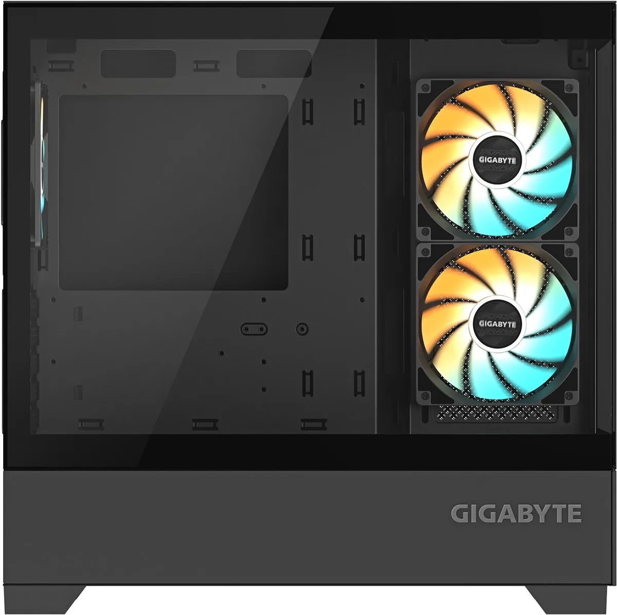 Gigabyte C201 Panoramic Midi Tower - Zwart