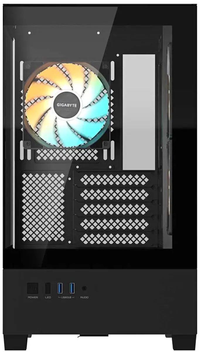 Gigabyte C201 Panoramic Midi Tower - Zwart