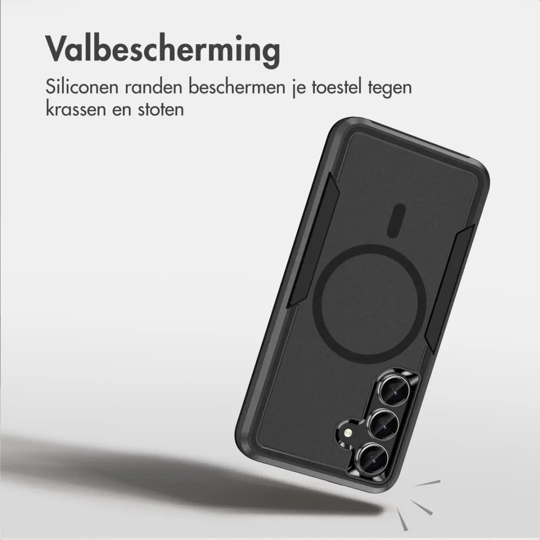 imoshion Hoesje - Geschikt voor Samsung Galaxy S24 / S25 - Backcover met Magnetische Ring - Zwart