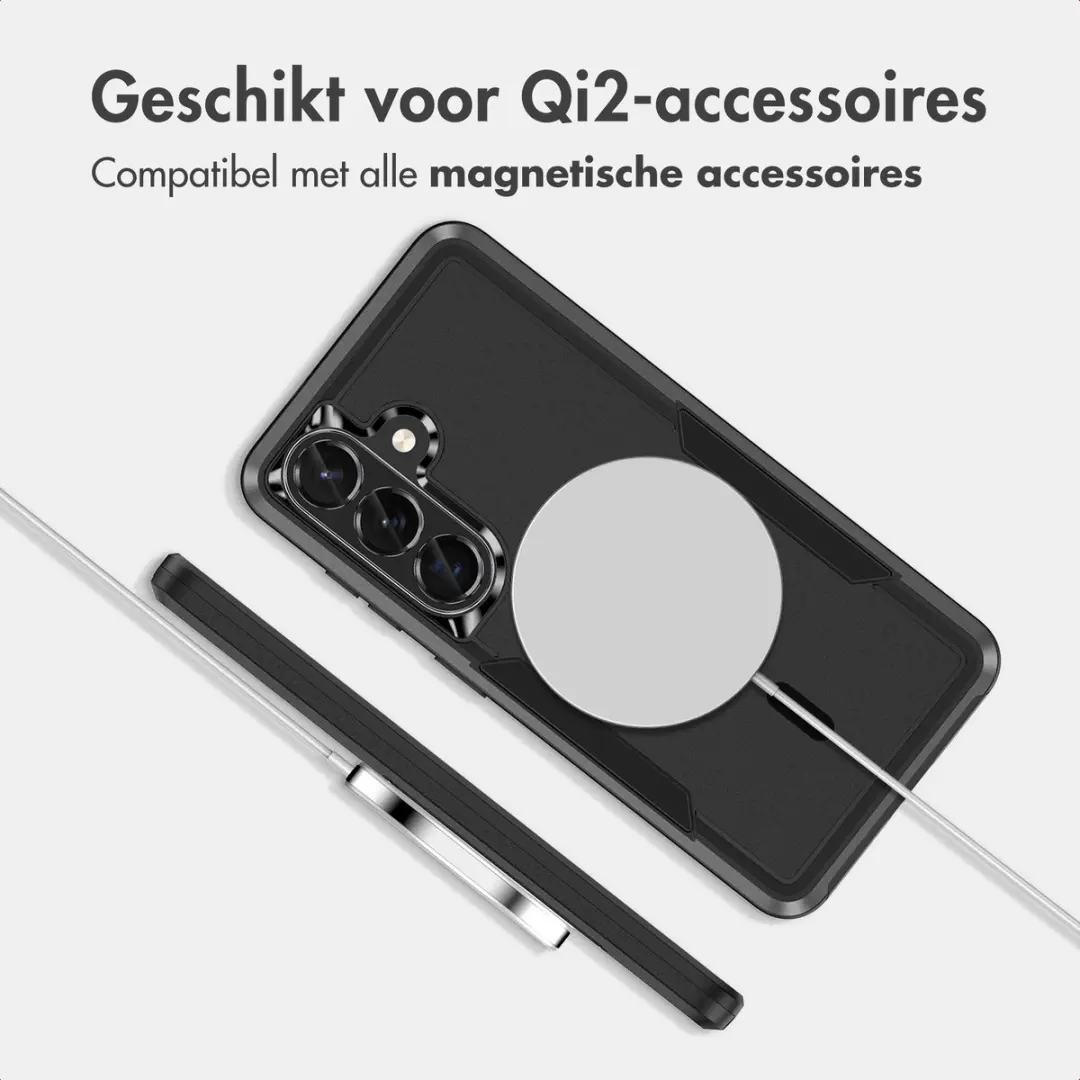 imoshion Hoesje - Geschikt voor Samsung Galaxy S24 / S25 - Backcover met Magnetische Ring - Zwart