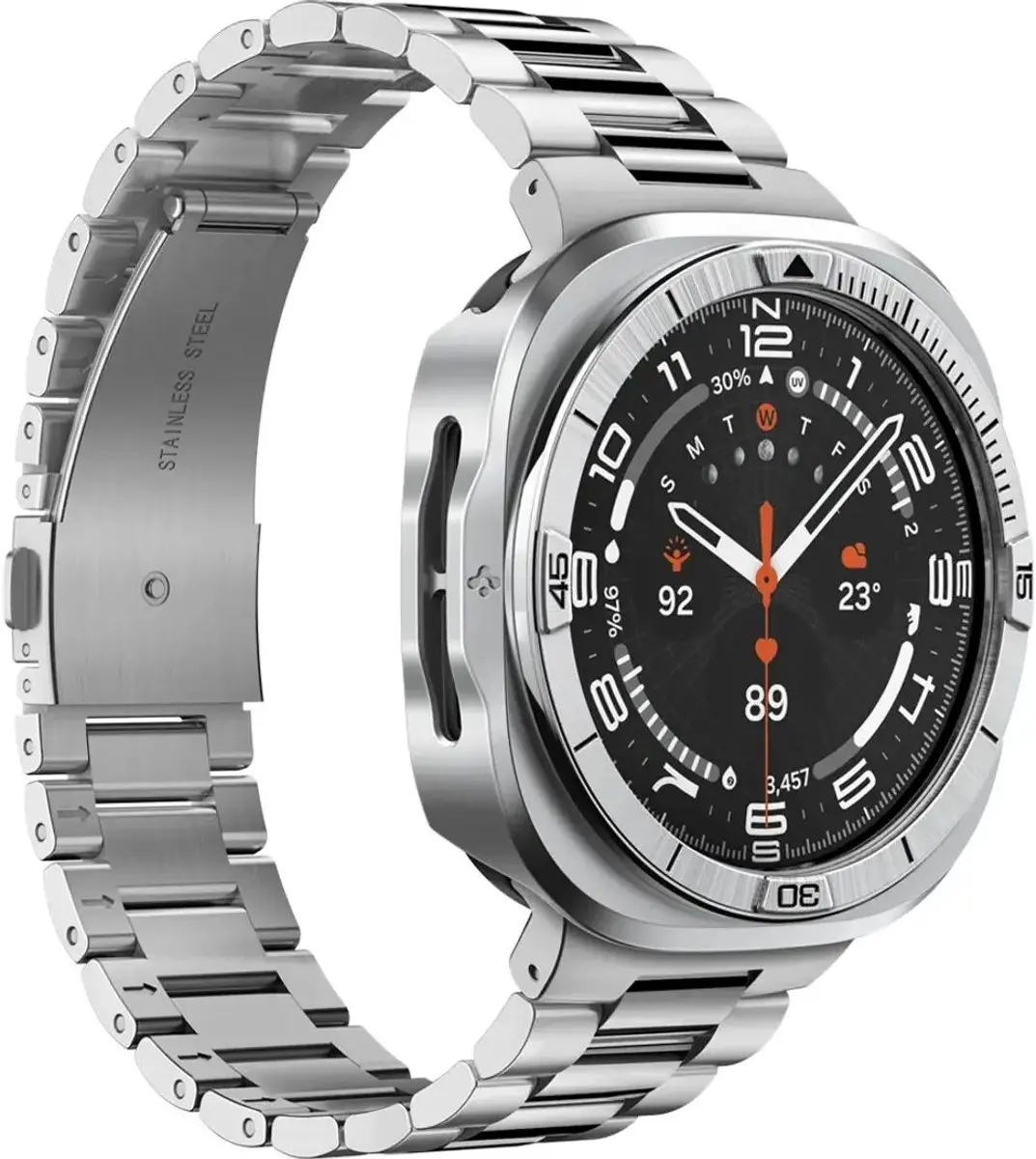 Spigen Bezel Tune Pro Hoesje - Samsung Galaxy Watch Ultra 2 - Zilver