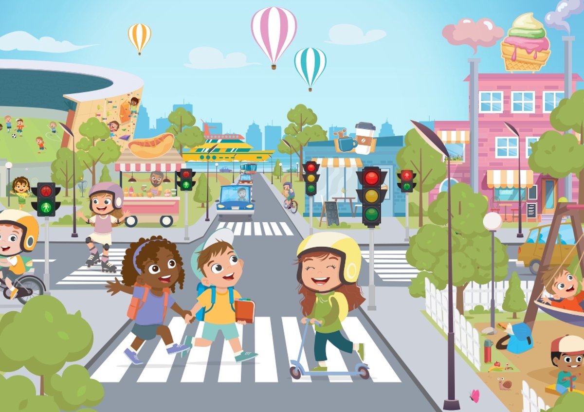 Tactic Ik Leer: Het Verkeersspel – Bordspel – Educatief – Leerzaam Spel over Verkeersregels en Verkeersborden – 2 tot 4 Spelers – Vanaf 6 Jaar