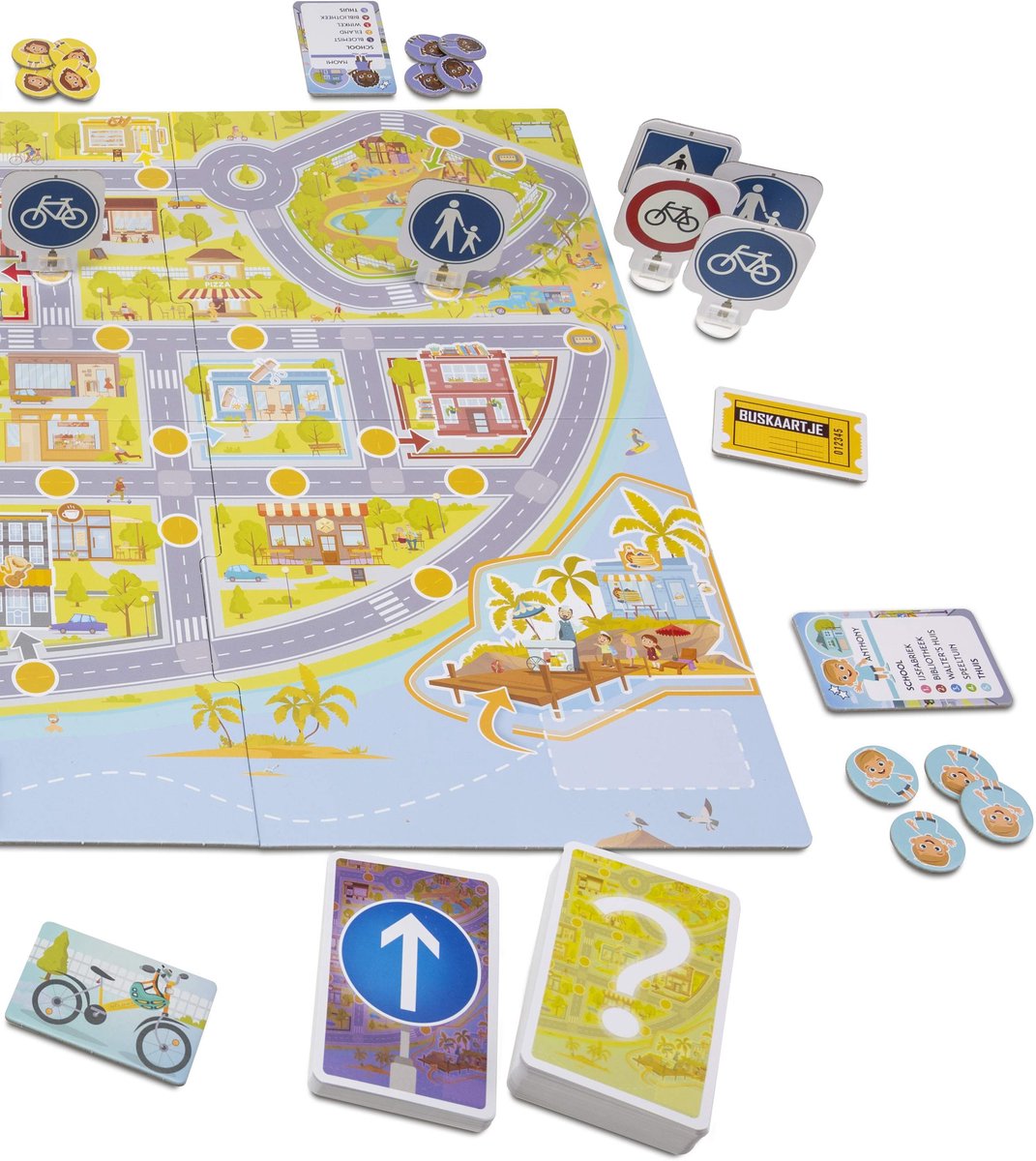 Tactic Ik Leer: Het Verkeersspel – Bordspel – Educatief – Leerzaam Spel over Verkeersregels en Verkeersborden – 2 tot 4 Spelers – Vanaf 6 Jaar