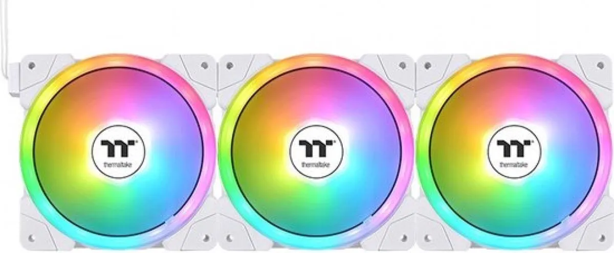 Thermaltake SWAFAN EX12 ARGB CL-F170-PL14SW-A Luchtkoeler - 3x 14cm - Wit