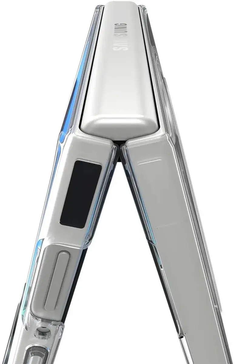 Spigen | Hoesje Geschikt voor Samsung Galaxy Z Flip 8 | Air Skin | Back Cover | met MagFit | Clear Wit