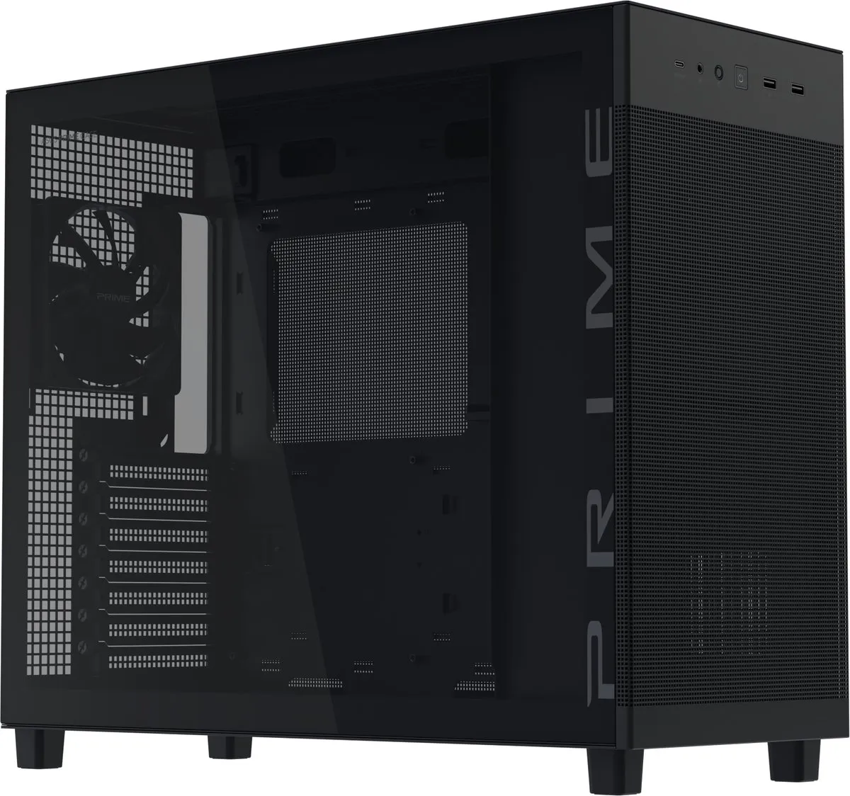 ASUS Prime AP303 TG Midi Tower Behuizing - Zwart