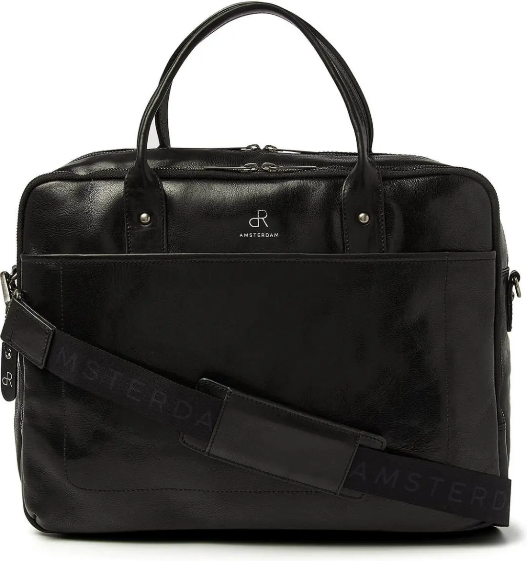 dR Amsterdam Milan Range Werktas 15.6 inch - Cognac