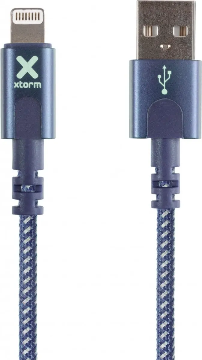 Xtorm USB naar Lightning Kabel CX2014 - 1m - Blauw