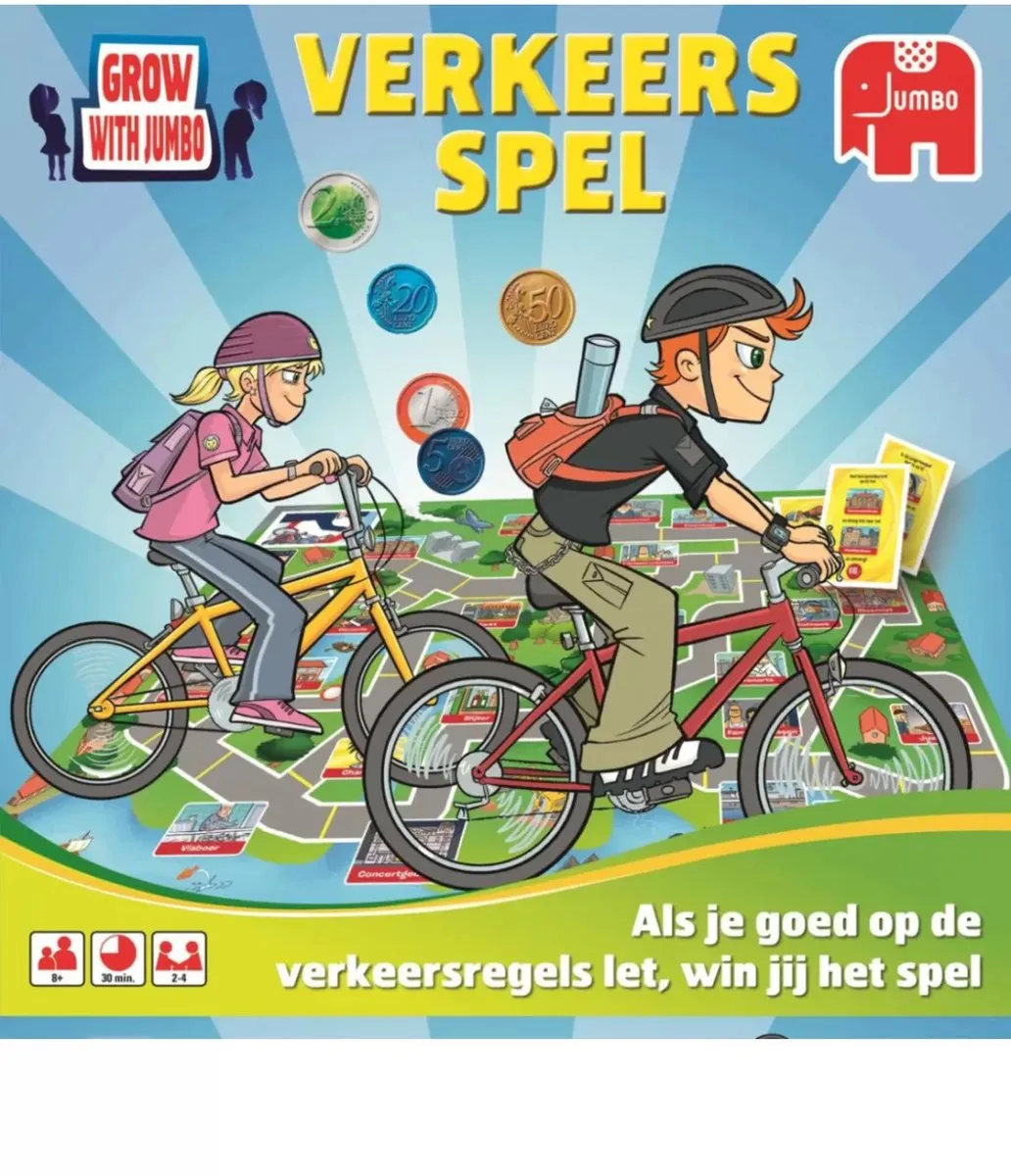 Jumbo Verkeersspel - Educatief Spel - 2-4 Spelers