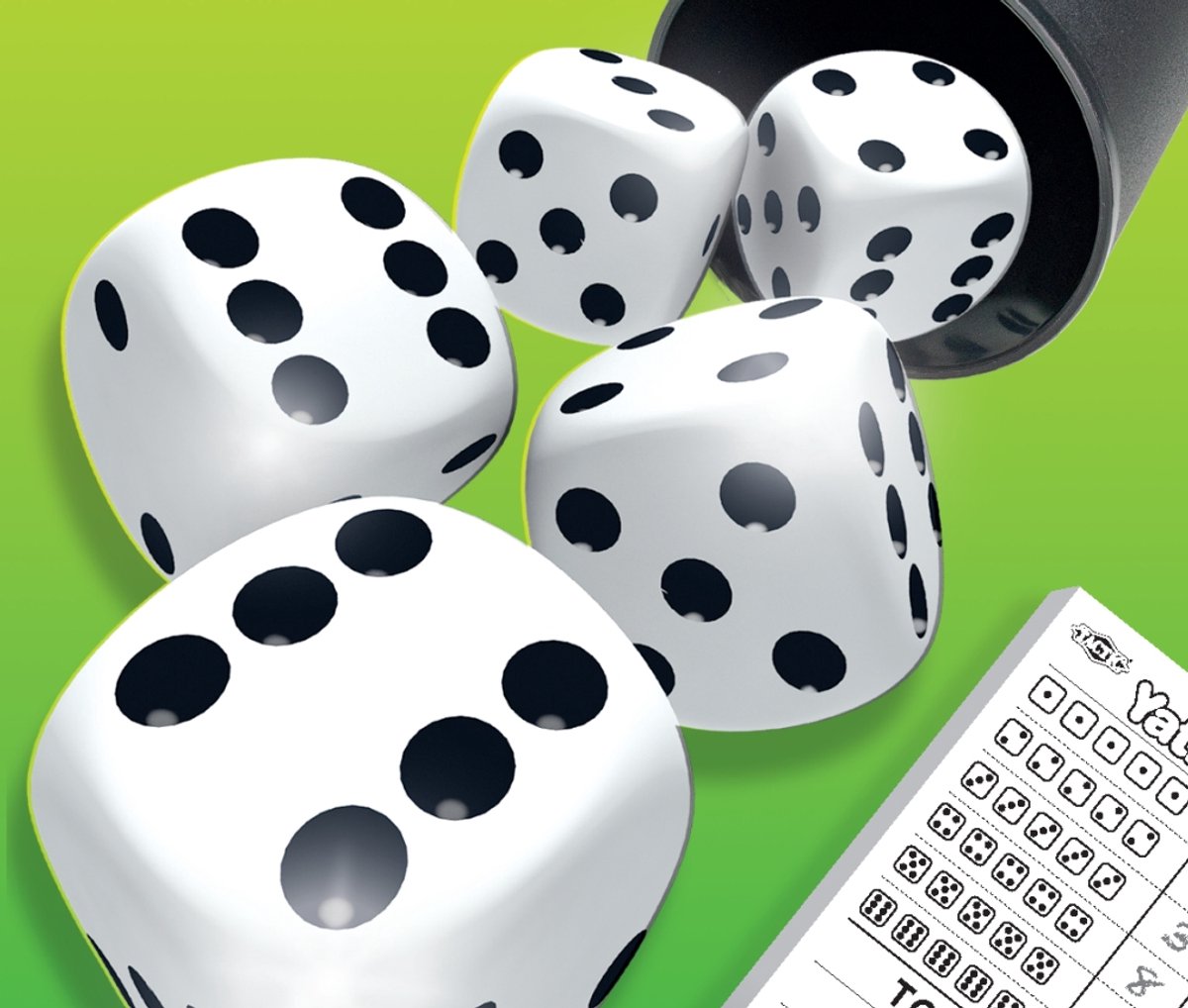 Tactic Yatzy – Dobbelspel – Klassiek Combinatiespel – Strategisch en Spannend – Familiespel – 2+ Spelers – Vanaf 5 Jaar