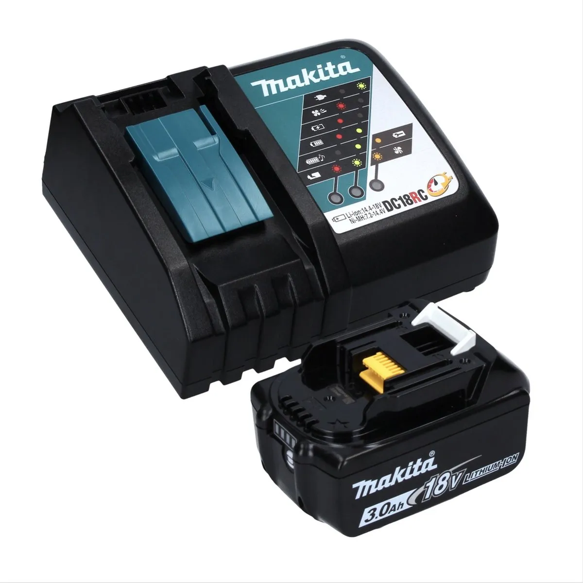 Makita DPO600RF1 Accu-excentrische Polijstmachine 18V - 150mm - 5 Accessoires
