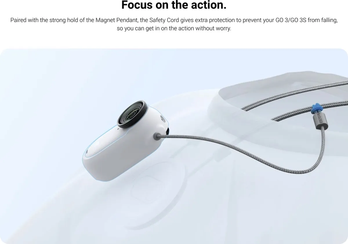 Insta360 Hoesje Met Beveiligingskabel Voor Go 3 Go Magnetische Hanger