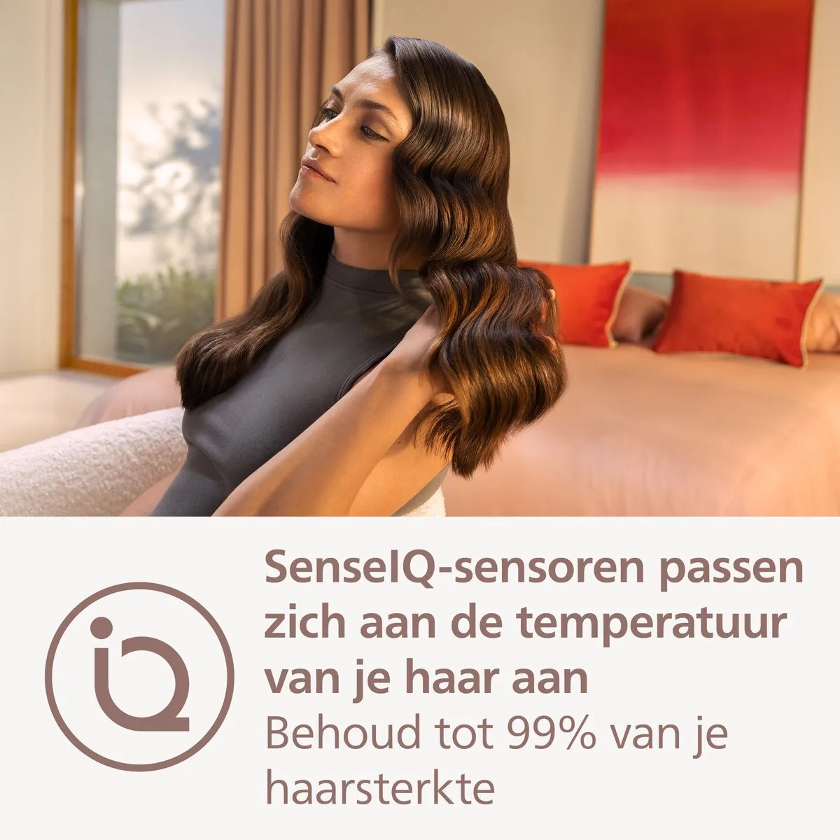 Philips WavePro HairStyler 9000 BHB968/00 Krultang - Autowrap & SenseIQ - Wit