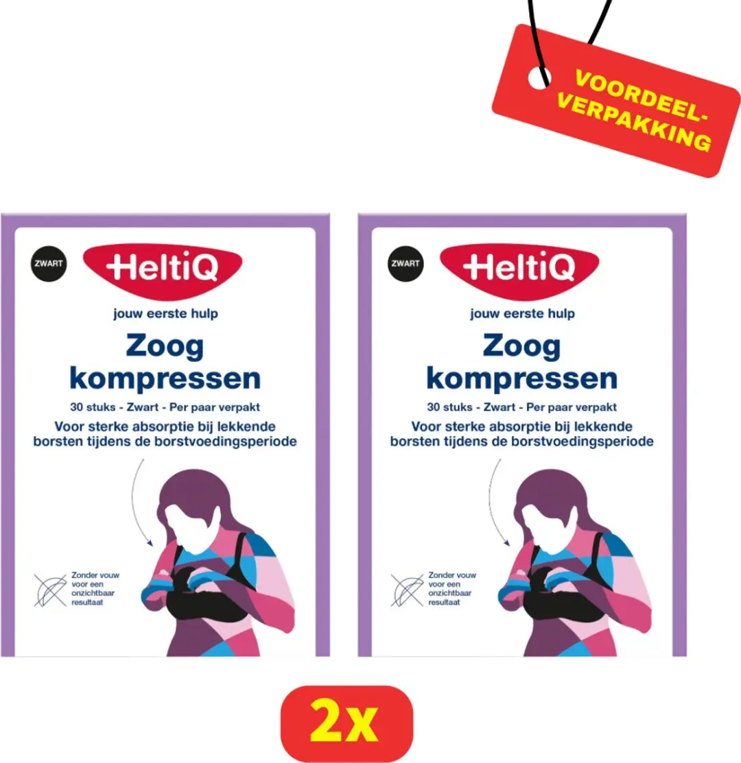 HeltiQ Zoogkompressen Voorgevormd