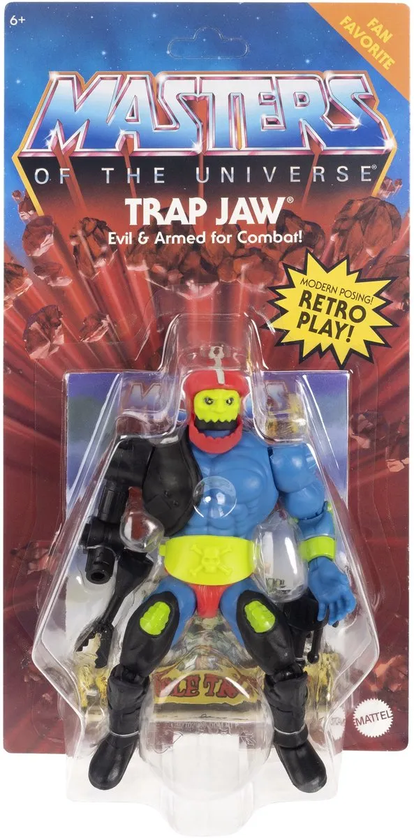 Mattel Masters of the Universe Origins Trap Jaw Actiefiguur 14cm