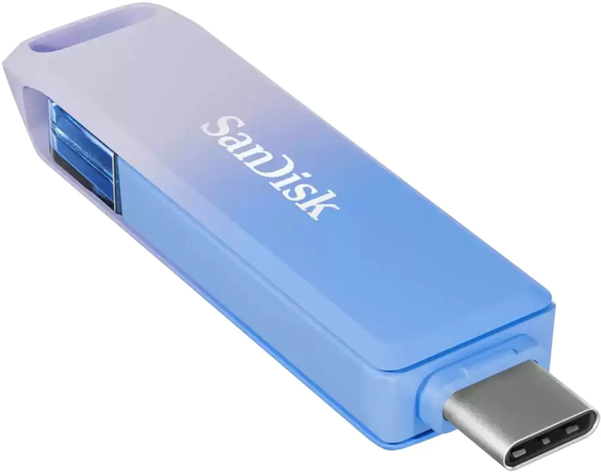 SanDisk Creator Phone Drive SDIXD0N-256G-GN6TP USB-stick 256GB - Blauw/Lila