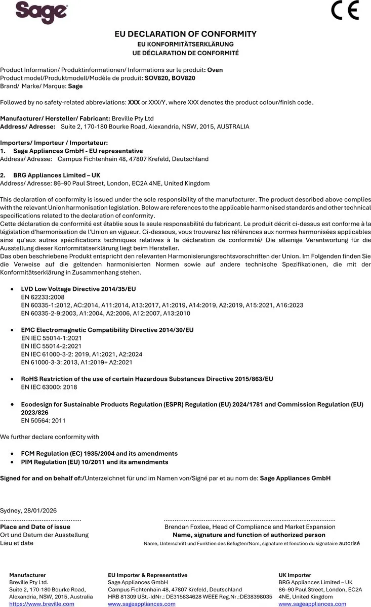 Sage the Smart Oven Pro Stainless Steel