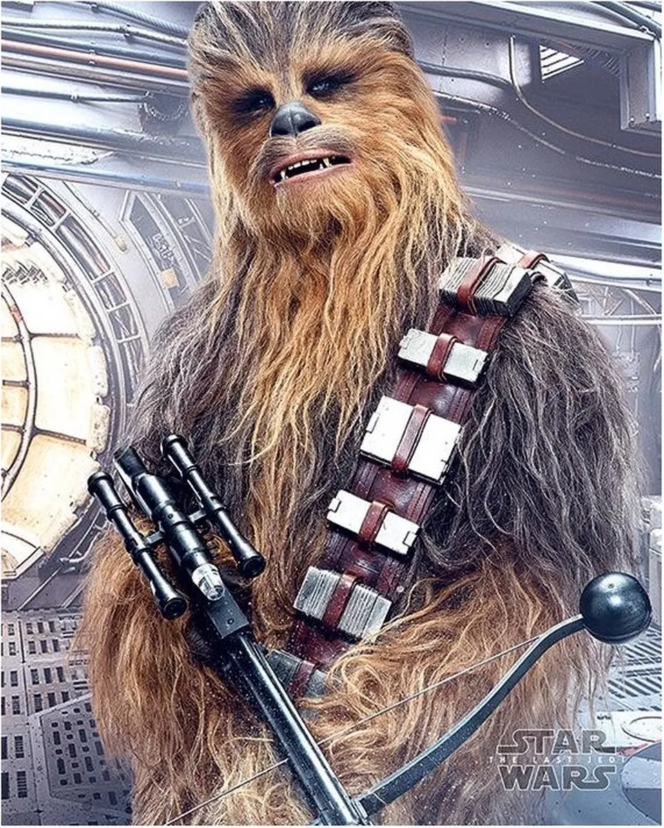 Star Wars Chewbacca Bowcaster Poster 40x50cm