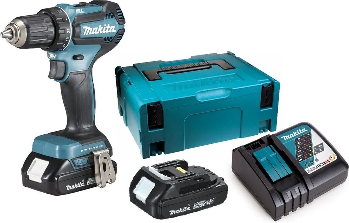 Makita DHP485RAJ Klopboor- en Schroefmachine 18V - 2 Accu's